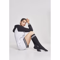 Urban Classics TB770, Knee socks, Black, White, Adult, Female, 36-39, Knee length