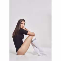 Urban Classics TB770, Knee socks, Black, White, Adult, Female, 36-39, Knee length