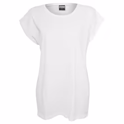Urban Classics Ladies Extended Shoulder Tee T-shirt Scoop neck Short sleeve Cotton, Jersey - Additional view 6