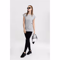 Urban Classics Ladies Extended Shoulder Tee T-shirt Scoop neck Short sleeve Cotton, Jersey - Additional view 5