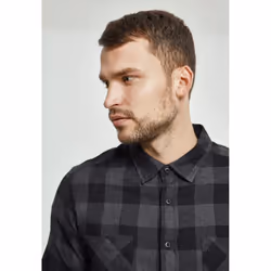 Urban Classics Checked Flanell Shirt Long sleeve Cotton