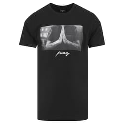 Mister Tee Pray T-shirt Round collar Short sleeve Cotton