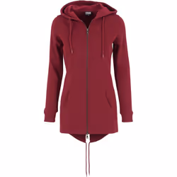 Urban Classics TB1075, Adult, Female, Hoodie, Burgundy, Short sleeve, Monochromatic