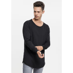 Urban Classics TB1101 Shirt Round neckline Long sleeve Cotton, Jersey