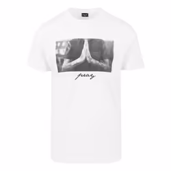 Mister Tee Pray, T-shirt, Adult, Male, White, Image, XL