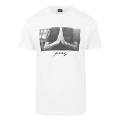 Mister Tee Pray T-shirt Round collar Short sleeve Cotton