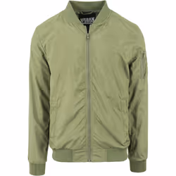 Urban Classics TB1258, Bomber, Male, Adult, 2 pockets, Polyester, Olive