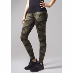 Urban Classics TB1331, Leggings, Female, Adult, Camouflage, Wood camo, Image