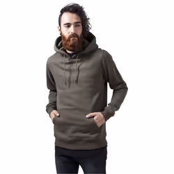 Urban Classics TB1408, Adult, Male, Hoodie, Olive, Cowl neck, Long sleeve