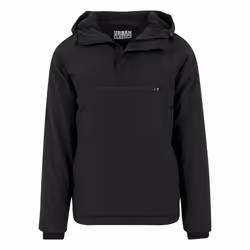Urban Classics TB1443, Anorak, Male, Adult, Nylon, Polyamide, Polyester, Black