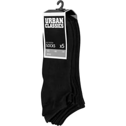 Urban Classics TB1470 Unisex Sneaker socks Black 5 pair(s)