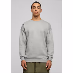 Urban Classics TB1591, Adult, Male, Sweatshirt, Grey, Crew neck, Long sleeve