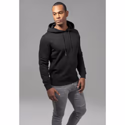 Urban Classics TB1592, Adult, Male, Hoodie, Black, Short sleeve, Monochromatic