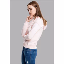 Urban Classics TB1524, Adult, Female, Hoodie, Pink, Long sleeve, Monochromatic