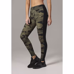 Urban Classics TB1530, Leggings, Female, Adult, Black, Camouflage, Woodcamo, Black, Image
