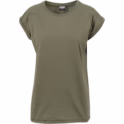Urban Classics Ladies Extended Shoulder Tee T-shirt Scoop neck Short sleeve Cotton, Jersey - Additional view 6