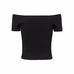 Urban Classics TB1500 Top (garment) Ballerina neckline Short sleeve Cotton, Elastane
