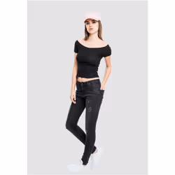 Urban Classics TB1500 Top (garment) Ballerina neckline Short sleeve Cotton, Elastane - Additional view 7