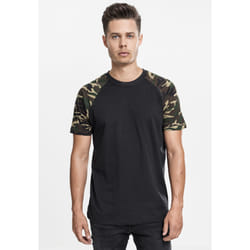 Urban Classics Raglan Contrast Tee T-shirt Crew neck Short sleeve Cotton, Jersey