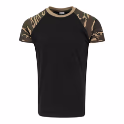 Urban Classics Raglan Contrast Tee T-shirt Crew neck Short sleeve Cotton, Jersey