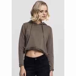 Urban Classics TB1305, Adult, Female, Hoodie, Green, Long sleeve, Monochromatic