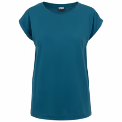 Urban Classics Ladies Extended Shoulder Tee T-shirt Scoop neck Short sleeve Cotton, Jersey - Additional view 6