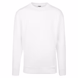 Urban Classics TB1591, Adult, Male, Sweatshirt, White, Crew neck, Long sleeve
