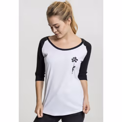 Urban Classics Banksy´s Graffiti Balloons T-shirt Round collar 3/4 sleeve Cotton