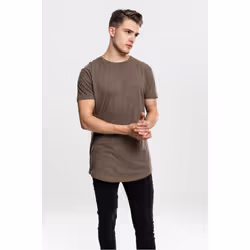 Urban Classics Shaped Long Tee, T-shirt, Adult, Male, Grey, Monochromatic, 3XL