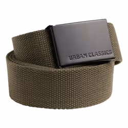 Urban Classics TB305-00868-0050, Black, Olive, Male, Casual belt, Adult, Box tab insert closure, Black