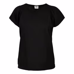 Urban Classics TB2027-00007-0042, Adult, Female, Hoodie, Black, Scoop neck, Short sleeve