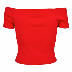 Urban Classics TB1500-00697-0051 T-shirt Off the shoulder neck Short sleeve Cotton, Elastane