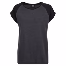 Urban Classics TB1913, T-shirt, Adult, Female, Black, Charcoal, XL, Cotton, Jersey, Polyester