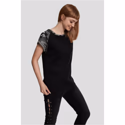 Urban Classics Ladies Contrast Raglan Tee T-shirt Crew neck Short sleeve Cotton, Viscose - Additional view 4