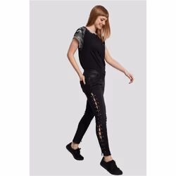 Urban Classics Ladies Contrast Raglan Tee T-shirt Crew neck Short sleeve Cotton, Viscose - Additional view 5