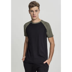 Urban Classics Raglan Contrast Tee T-shirt Crew neck Short sleeve Cotton, Jersey