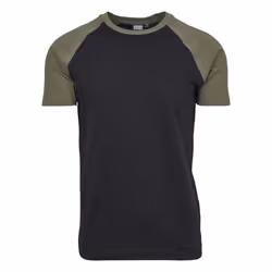 Urban Classics Raglan Contrast Tee T-shirt Crew neck Short sleeve Cotton, Jersey