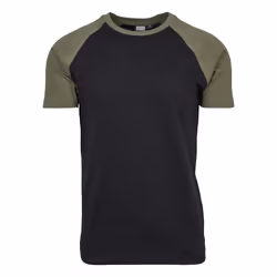 Urban Classics TB639-00757-0037, T-shirt, Adult, Male, Black, Olive, Monochromatic, 3XL