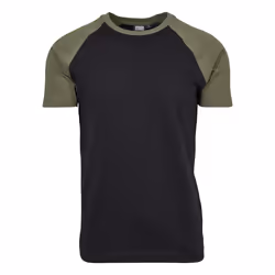 Urban Classics TB639, T-shirt, Adult, Male, Black, Olive, Monochromatic, 4XL