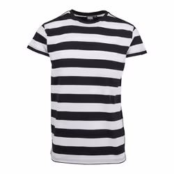 Urban Classics TB2067-00050-0046, T-shirt, Adult, Male, Black, White, M, Crew neck