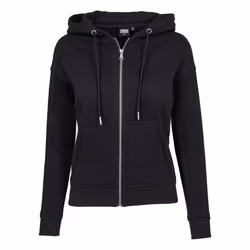 Urban Classics TB1982-00007-0058, Adult, Female, Hoodie, Black, Crew neck, Long sleeve