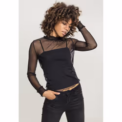 Urban Classics TB2324, Tank top, Adult, Female, Black, Monochromatic, XS
