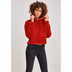 Urban Classics TB2348, Adult, Female, Hoodie, Burgundy, Long sleeve, Monochromatic