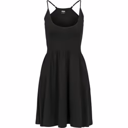 Urban Classics TB2610, Adult, Female, Flared dress, Black, Knee length, S