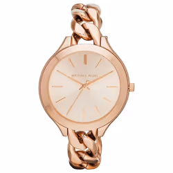 Michael Kors Ladies Watch Rose Gold Tone Runway Chain Style Strap MK3223