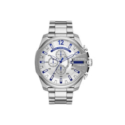 Diesel Watch DZ4477 Chronograph Steel Index and Hands Blue Man