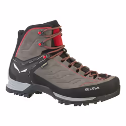 Salewa MTN Trainer Mid GTX, Male, Adult, Charcoal, Grey, Red, Outdoor boots, Hiking, Trekking, Charcoal/Papavero