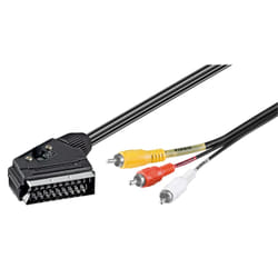 Goobay Adapter Cable, SCART to Composite Audio/Video, IN/OUT, 2 m