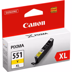 Canon Cli-551xl High Capacity Ink Cartridge, Yellow - CLI551Y XL