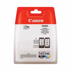 Canon 2 x 8287 B 005, 8287B005/PG-545 CL 546, PG545/CL-546 Original Ink, Black, Cyan, Magenta, Yellow